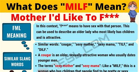 future milf meaning|Demystifying the Various Meanings of MLF in Slang and Internet .